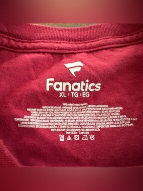 **VIRGINIA TECH** Fanatics Red Logo COLLEGE T-Shirt VT cotton XL X-LARGE